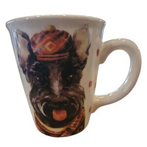 MAGENTA Schnauzer Scottish Terrier Dog Mug 11 OZ. Novelty Artsy Dog Lover